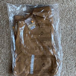 NWT - Carhartt R01 Duck Bib Overalls, Brown, 44x30